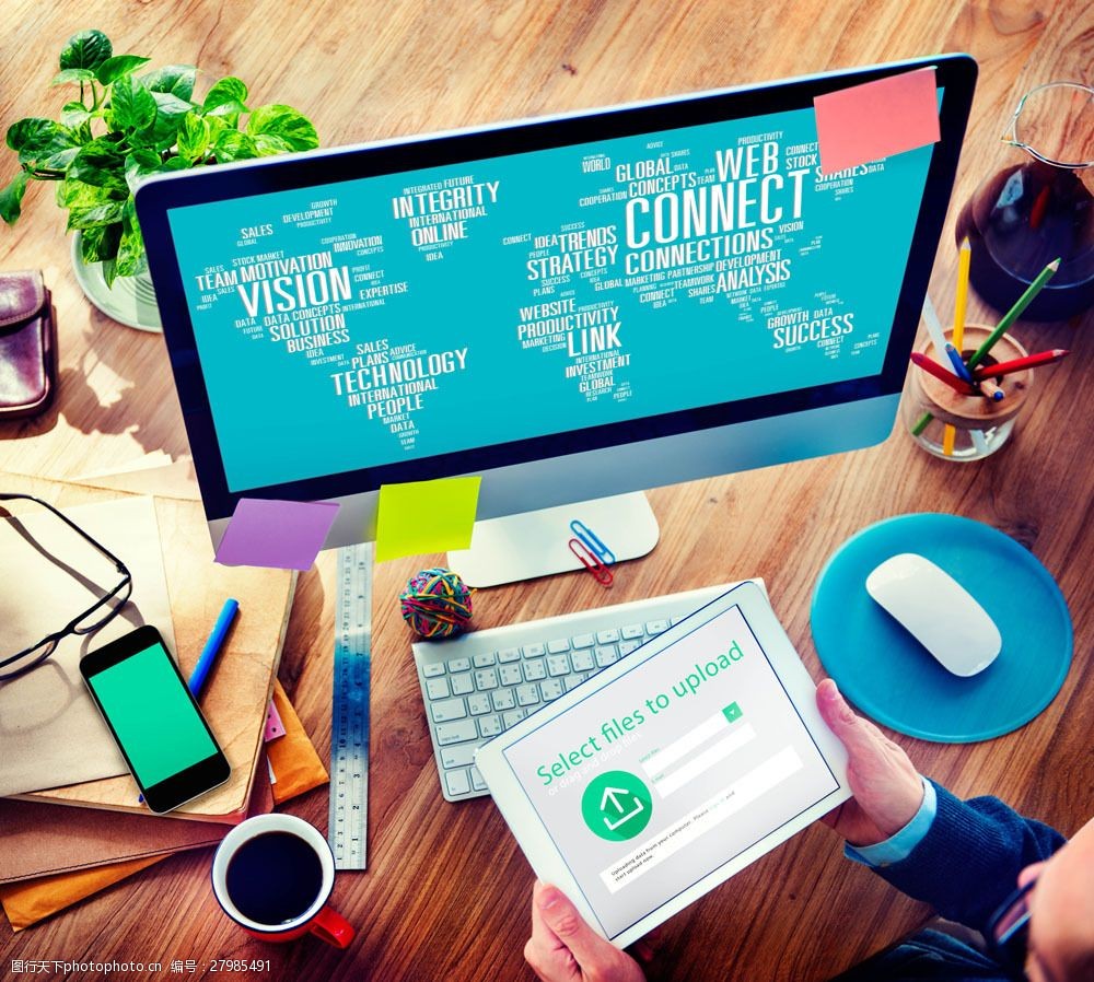 现代化办公设备图片